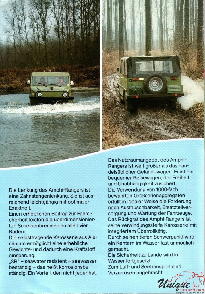 1985 Amphi Ranger Brochure Page 1